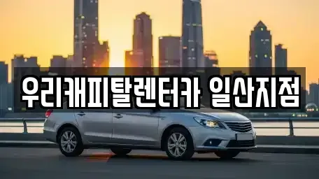 경기도 고양시 일산서구 덕이동 렌트카 전문 우리캐피탈렌터카 일산지점