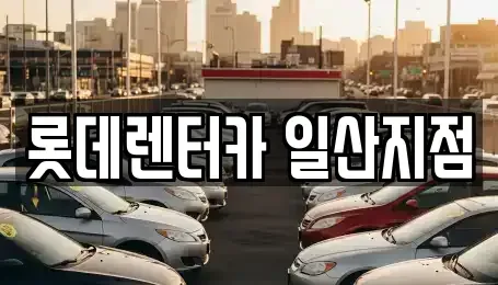 경기도 고양시 일산서구 덕이동 장기렌트카 전문 롯데렌터카 일산지점