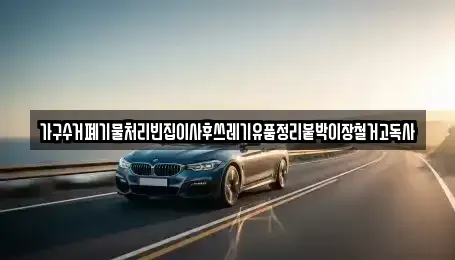 경기도 광명시 옥길동 렌트카 전문 가구수거폐기물처리빈집이사후쓰레기유품정리붙박이장철거고독사