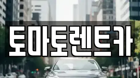 경기도 남양주시 조안면 렌트카 전문 토마토렌트카