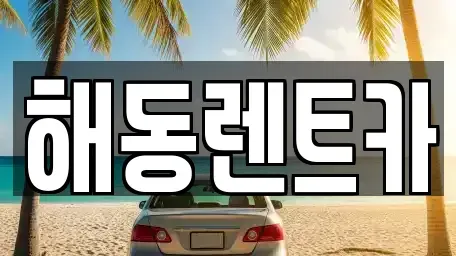 경기도 부천시 오정구 삼정동 렌트카 전문 해동렌트카