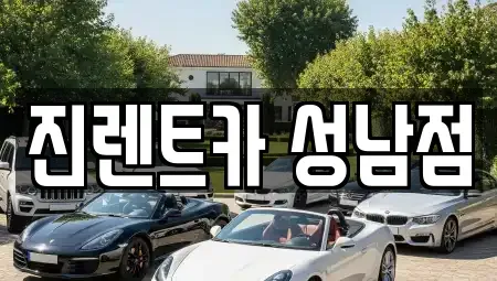 경기도 성남시 수정구 수진동 단기렌트카 전문 진렌트카 성남점