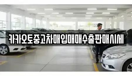 경기도 수원시 장안구 중고차매입 전문 카카오토중고차매입매매수출판매시세