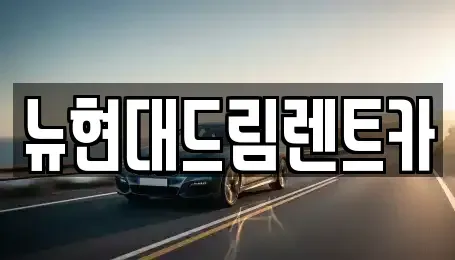 경기도 시흥시 죽율동 렌트카 전문 뉴현대드림렌트카