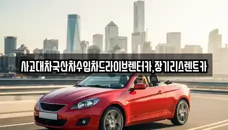 경기도 시흥시 죽율동 장기렌트카 전문 사고대차국산차수입차드라이브렌터카,장기리스렌트카