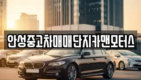 경기도 안성시 발화동 중고차 전문 안성중고차매매단지카맨모터스