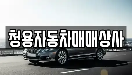 경기도 안성시 신소현동 중고차매매 전문 청용자동차매매상사