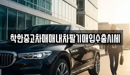 경기도 양주시 회암동 중고차매입 전문 착한중고차매매내차팔기매입수출시세