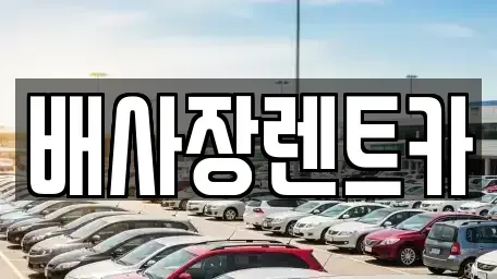 경기도 연천군 신서면 렌트카 전문 배사장렌트카