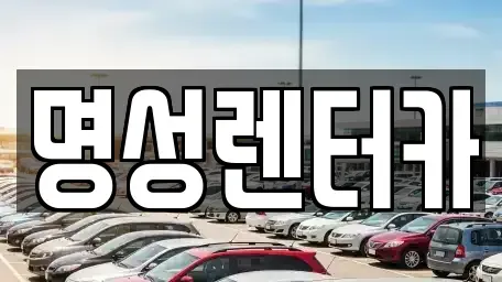 경기도 오산시 오산동 렌트카 전문 명성렌터카