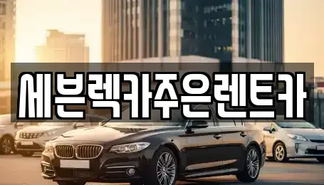 경기도 용인시 처인구 운학동 렌트카 전문 세븐렉카주은렌트카
