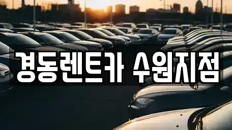 경기도 의왕시 단기렌트카 전문 경동렌트카 수원지점