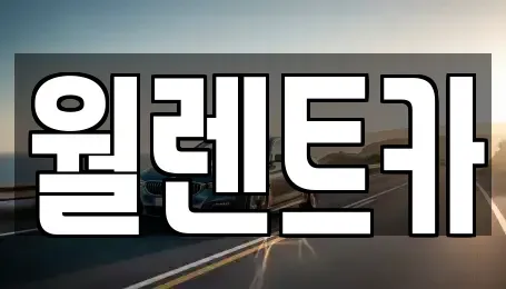경기도 의정부시 낙양동 렌트카 전문 월렌트카