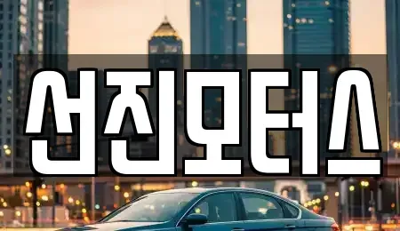 경기도 의정부시 호원동 중고차매매 전문 선진모터스