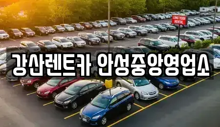경기도 평택시 죽백동 렌트카 전문 강산렌트카 안성중앙영업소