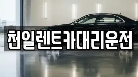 경기도 평택시 청북읍 렌트카 전문 천일렌트카대리운전