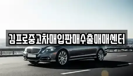 경기도 포천시 이동면 중고차매입 전문 김프로중고차매입판매수출매매센터