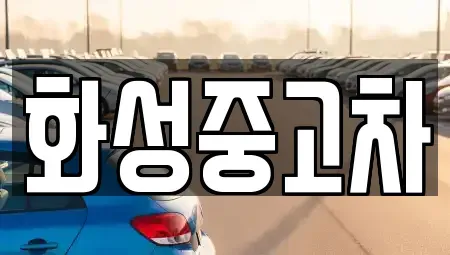 경기도 화성시 향남읍 중고차매매 전문 화성중고차