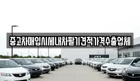 경남 고성군 삼산면 중고차매입 전문 중고차매입시세내차팔기견적가격수출업체