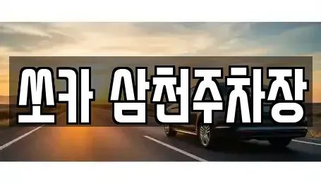 경남 밀양시 가곡동 렌트카 전문 쏘카 삼천주차장