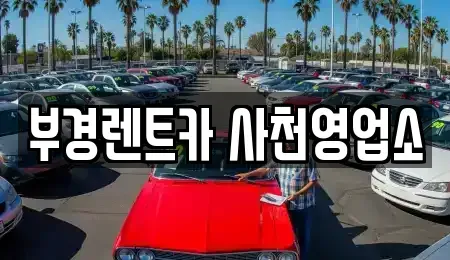 경남 사천시 동동 렌트카 전문 부경렌트카 사천영업소