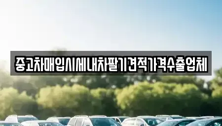 경남 창원시 의창구 사화동 중고차매입 전문 중고차매입시세내차팔기견적가격수출업체