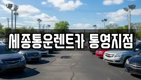 경남 통영시 무전동 렌트카 전문 세종통운렌트카 통영지점