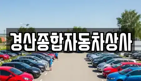 경북 경산시 중산동 중고차매매 전문 경산종합자동차상사