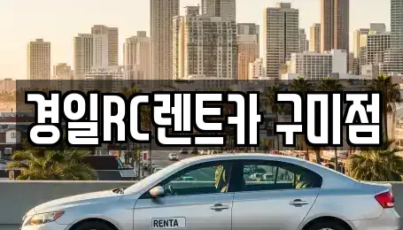경북 구미시 고아읍 렌트카 전문 경일RC렌트카 구미점