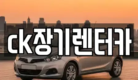 경북 김천시 부곡동 렌트카 전문 ck장기렌터카