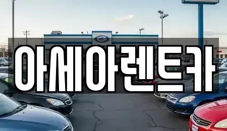 경북 상주시 서문동 렌트카 전문 아세아렌트카