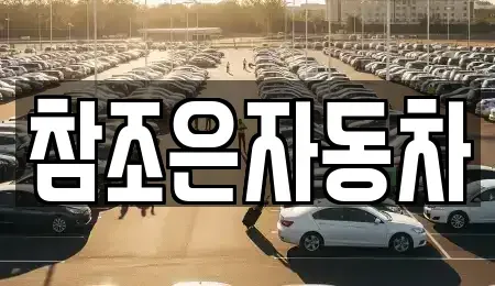 경북 상주시 서문동 중고차 전문 참조은자동차