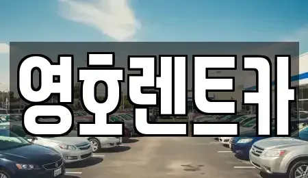 경북 안동시 노하동 렌트카 전문 영호렌트카