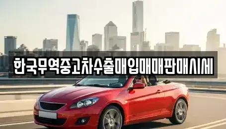 경북 안동시 송천동 중고차 전문 한국무역중고차수출매입매매판매시세