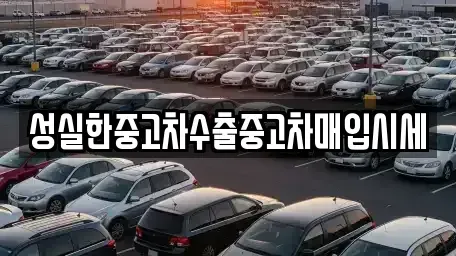 경북 영양군 수비면 중고차매입 전문 성실한중고차수출중고차매입시세