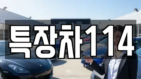 경북 영천시 본촌동 중고차매매 전문 특장차114