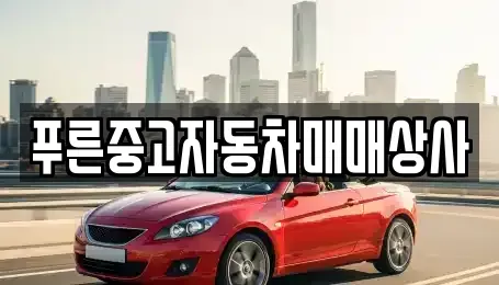 경북 중고차매매 전문 푸른중고자동차매매상사