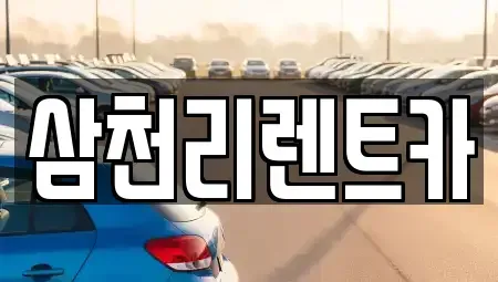 경북 칠곡군 지천면 장기렌트카 전문 삼천리렌트카