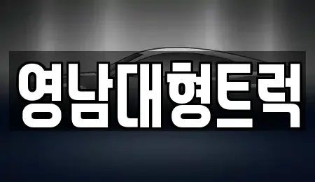 경북 칠곡군 지천면 중고차 전문 영남대형트럭