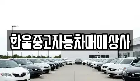 경상남도 남해군 중고차 전문 한울중고자동차매매상사
