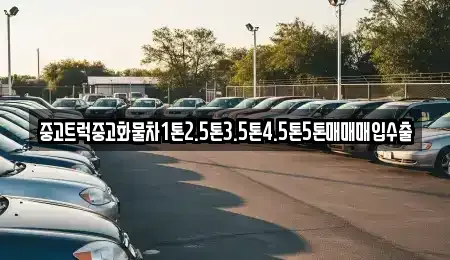 경상남도 창원시 진해구 창선동 중고차매입 전문 중고트럭중고화물차1톤2.5톤3.5톤4.5톤5톤매매매입수출