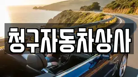 경상북도 상주시 계산동 중고차 전문 청구자동차상사