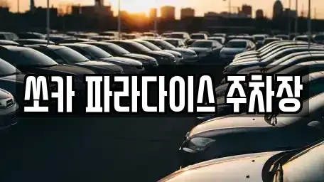 경상북도 포항시 남구 상도동 렌트카 전문 쏘카 파라다이스 주차장