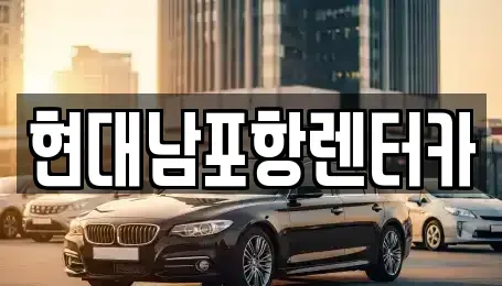 경상북도 포항시 남구 장흥동 렌트카 전문 현대남포항렌터카
