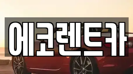 광주 동구 금남로4가 렌트카 전문 에코렌트카