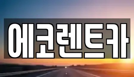 광주광역시 광산구 오선동 렌트카 전문 에코렌트카