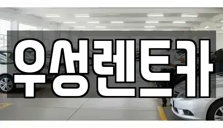 광주광역시 광산구 오선동 장기렌트카 전문 우성렌트카