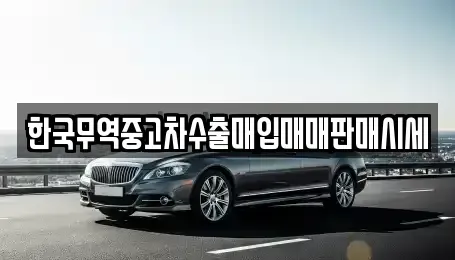 광주광역시 광산구 오선동 중고차매입 전문 한국무역중고차수출매입매매판매시세