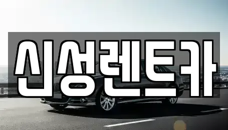광주광역시 남구 사동 렌트카 전문 신성렌트카