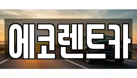 광주광역시 남구 사동 렌트카 전문 에코렌트카